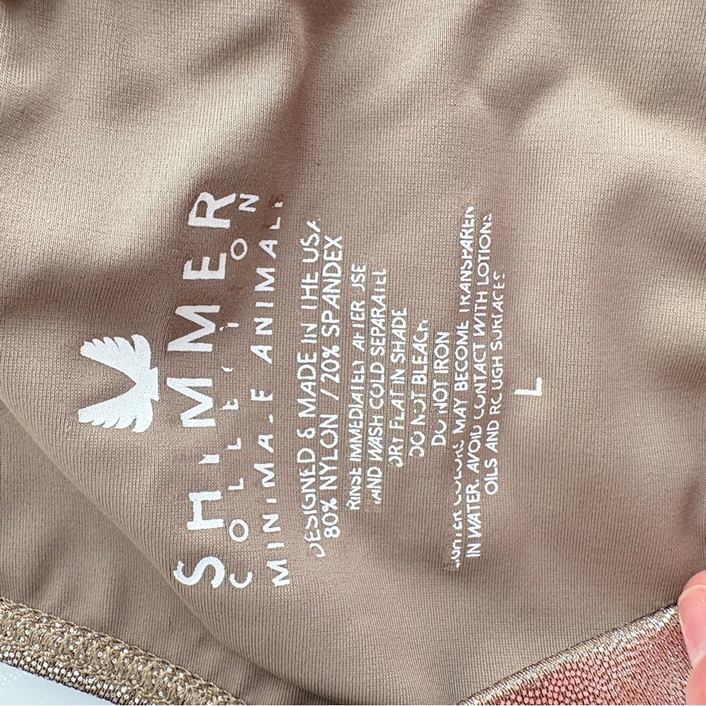 NWT MINIMALE ANIMALE sz Large The Isle Bikini Top Starry Sky Shimmer - Picture 5 of 5